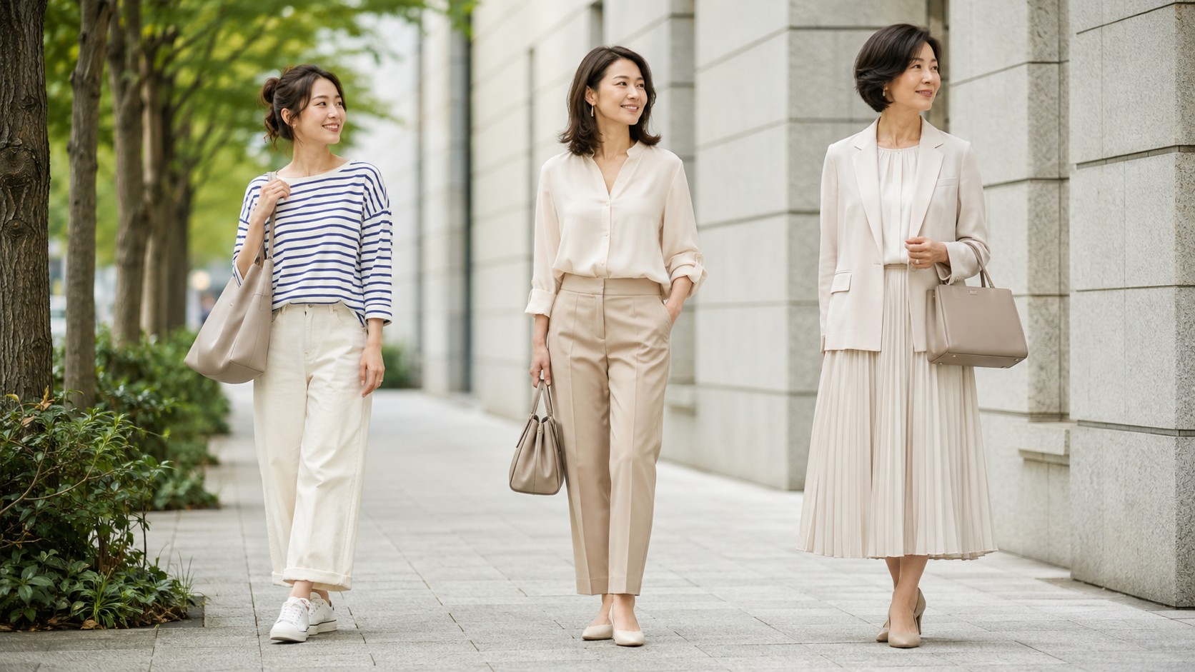 年代に合わせたバッグ選びを楽しむ日本人女性