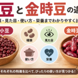 小豆と金時豆の違いは？種類・見た目・使い方・栄養までわかりやすく比較