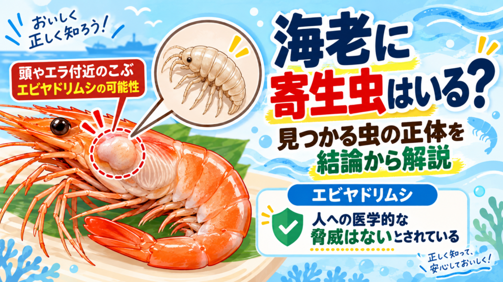 海老に寄生虫はいる？見つかる虫の正体を結論から解説